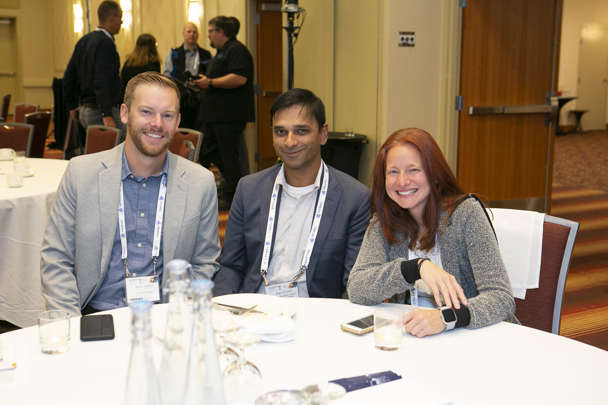 Conference volunteer Arthur along with BOD Nigel and GTA Chapter President Erika
