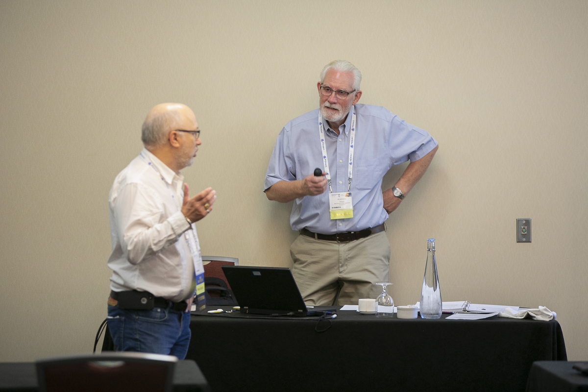 Leonard Middleton and Alan Johnson co teaching Module 1 of the 'Maintenance Management Professional' (MMP)