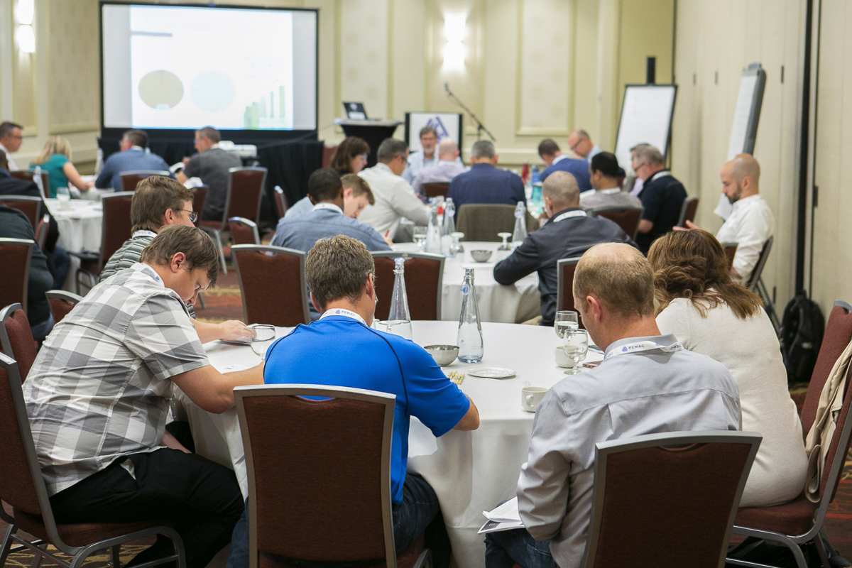 A room full of engaged workshop participants