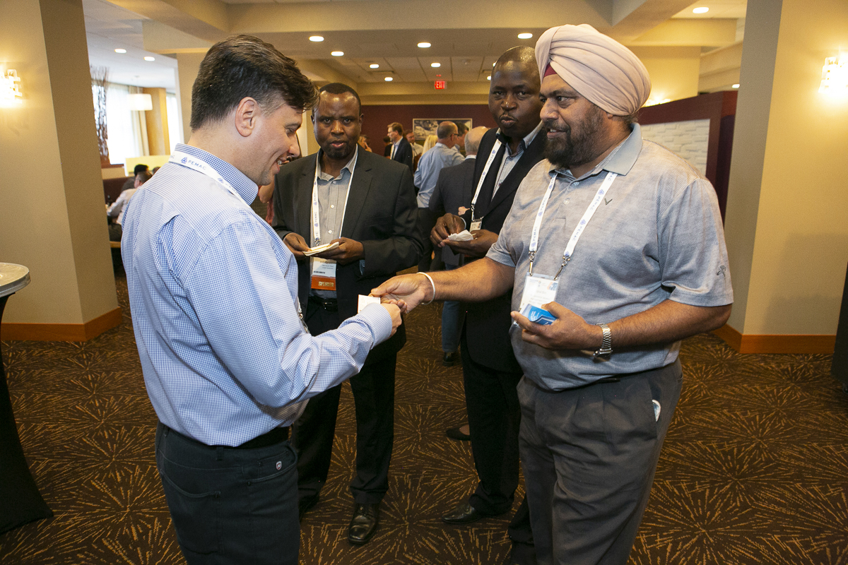 Making connections at the Hospitality Suite