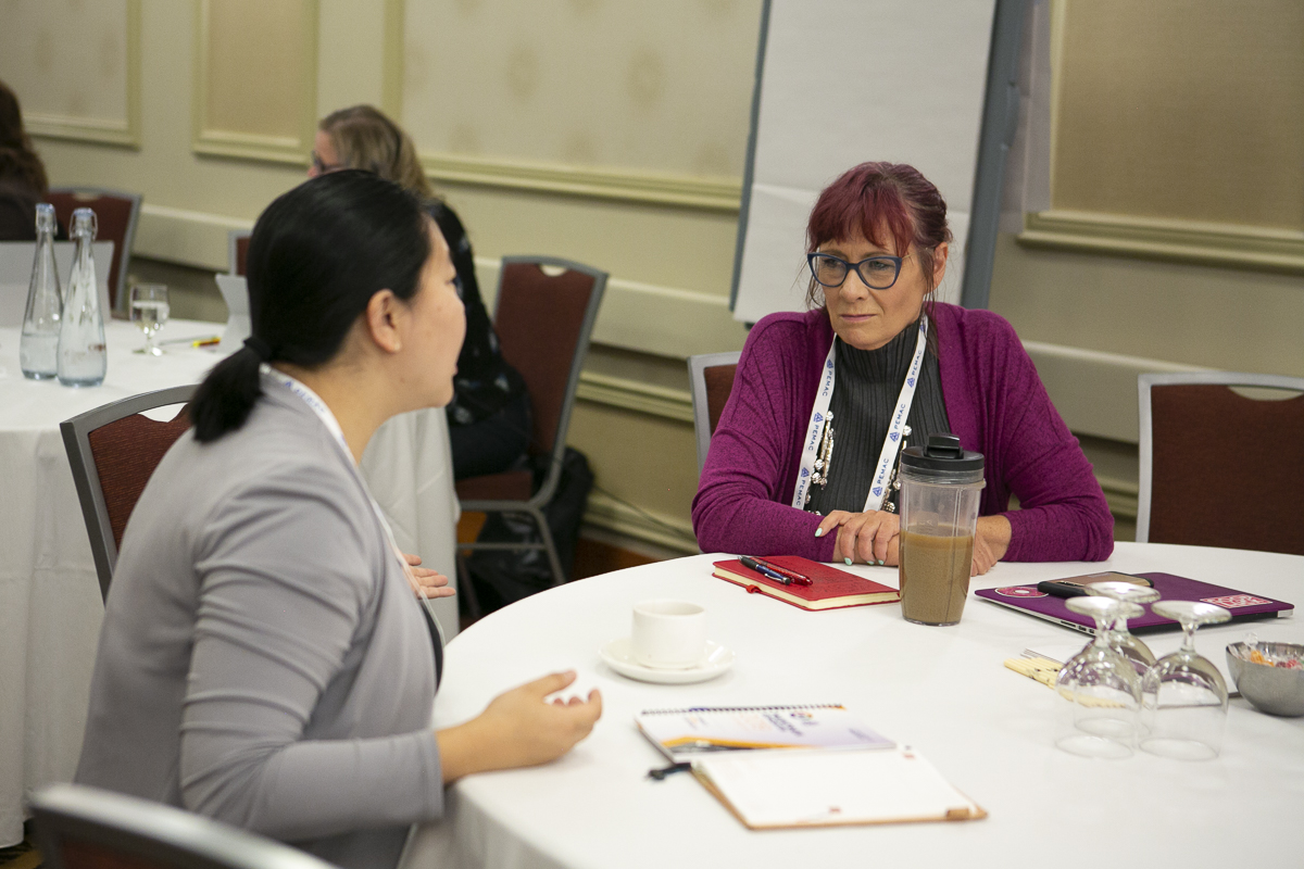Networking in the conference main hall