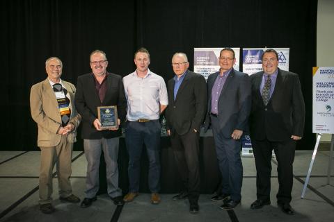 Edmonton Airports - 2019 Maintenance Team of the Year receiving award